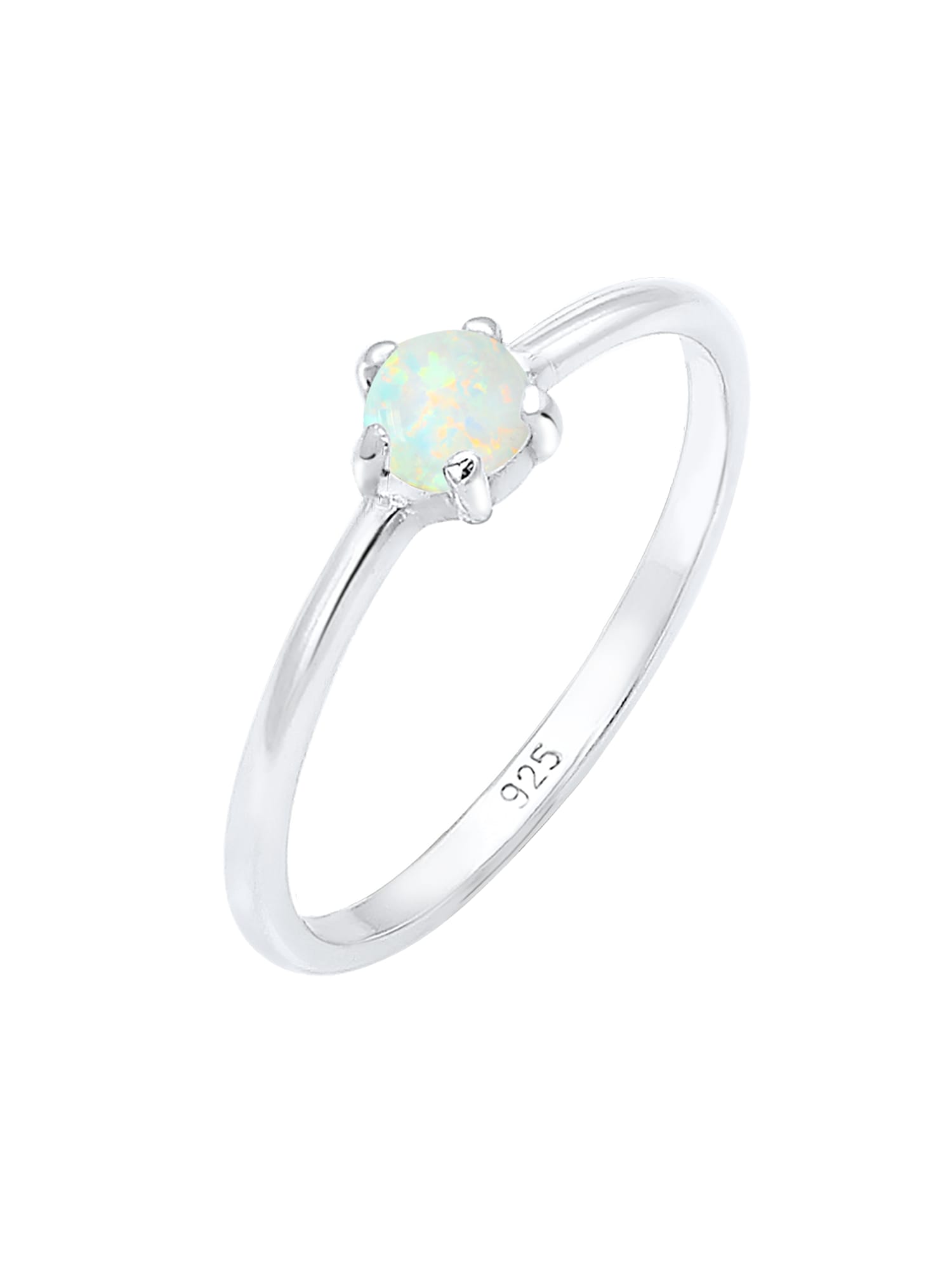 ELLI Anello 'Opal' Argento