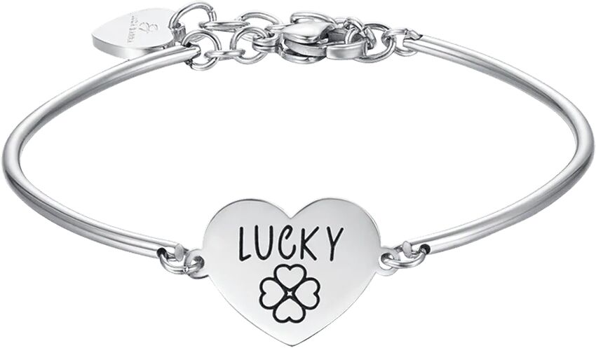 Luca Barra BRACCIALE DONNA IN ACCIAIO CON SCRITTA LUCKY