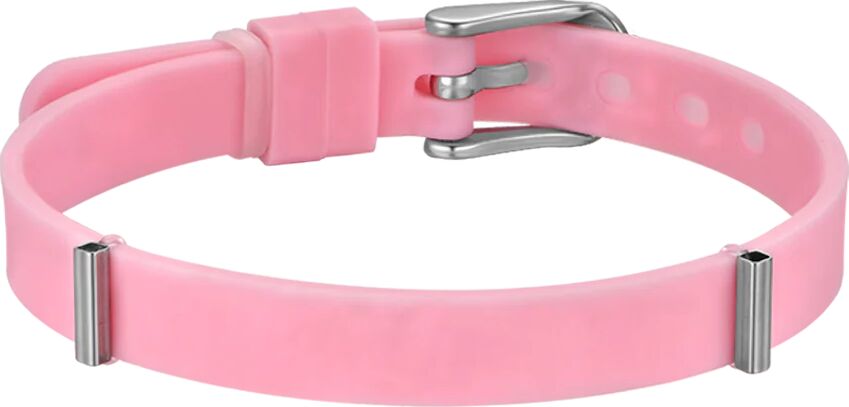 Luca Barra BRACCIALE DONNA IN SILICONE ROSA