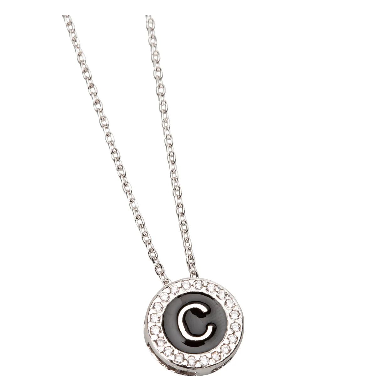 Silverart Collana piccola lettera C