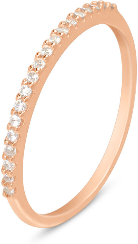 Stroili Anello Semi-eternity Silver Elegance Argento Rosa Cubic Zirconia Collezione: Silver Elegance - Misura 54 Rosa