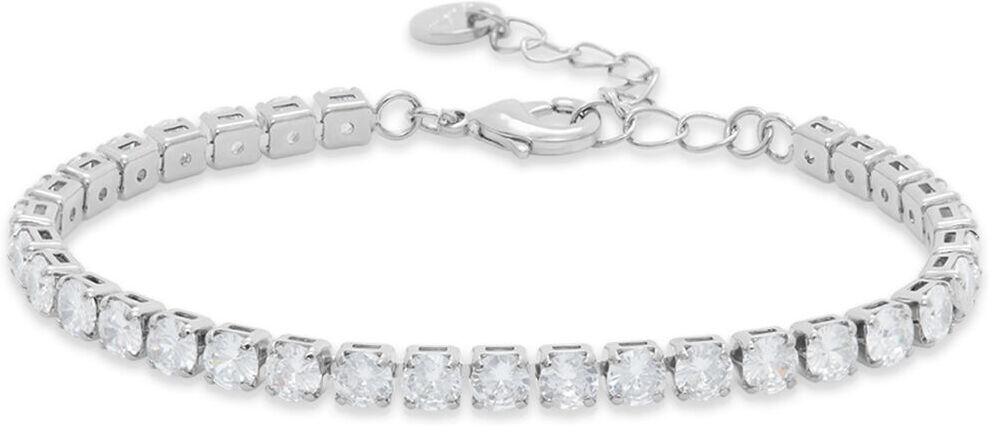 Stroili Bracciale Tennis Romantic Shine Metallo Cristallo Collezione: Romantic Shine Bianco