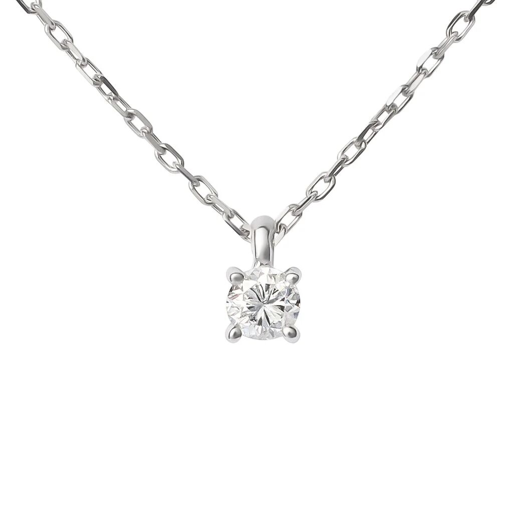 Stroili Collana Punto Luce Grace Oro Bianco Diamante Collezione: Grace Oro Bianco