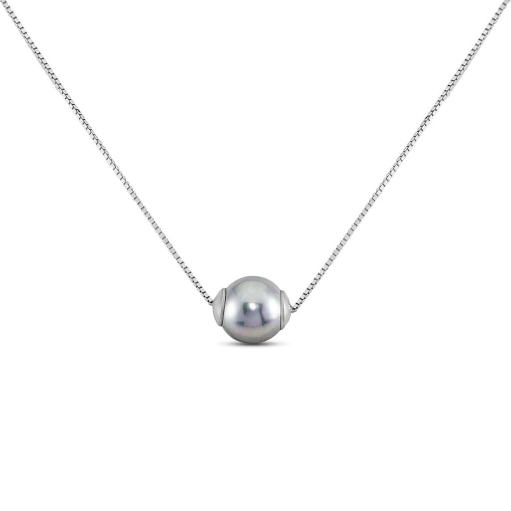 Stroili Girocollo in argento rodiato e perla Collezione: Silver Pearls Bianco