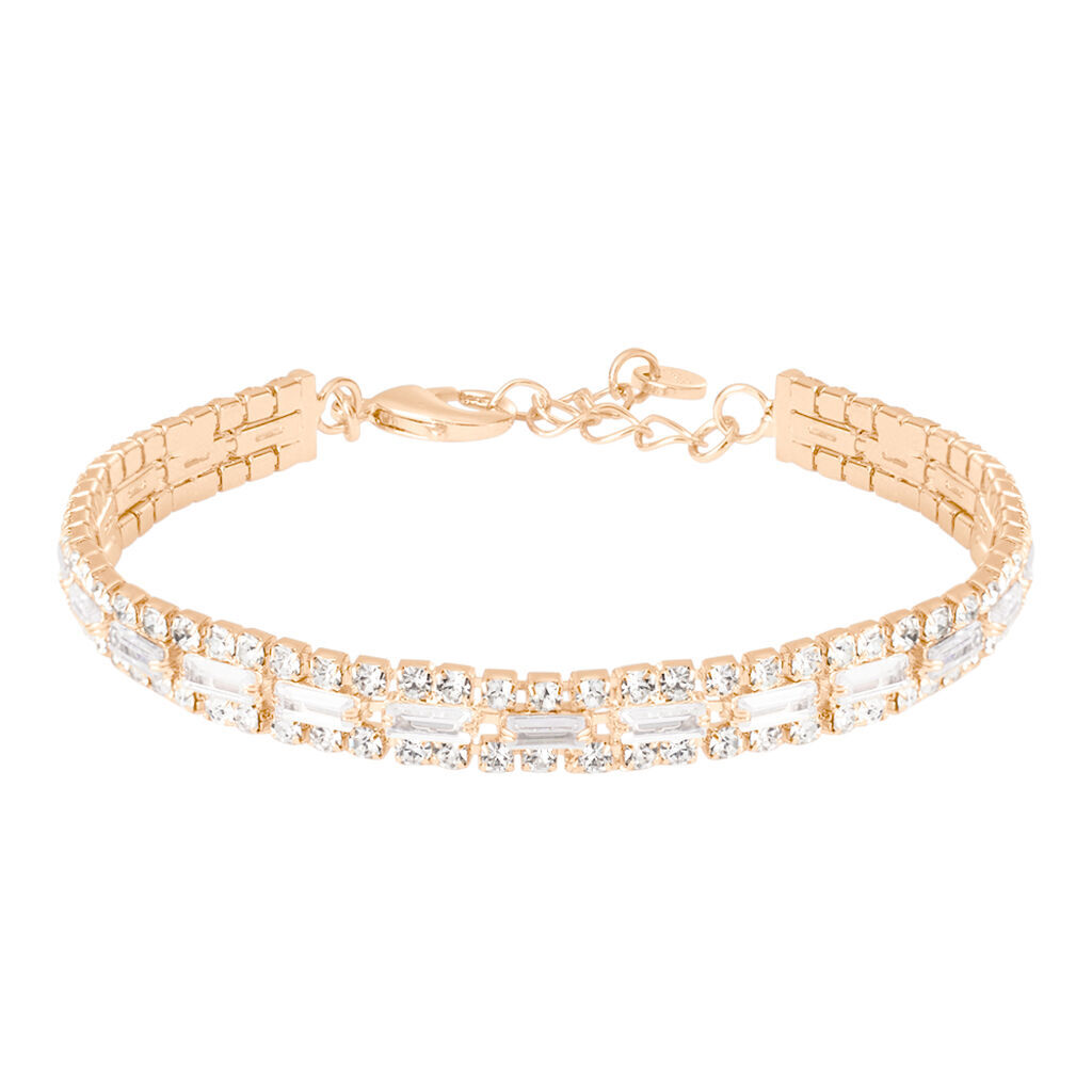 Stroili Bracciale Tennis Romantic Shine Metallo Rosa Cristallo Collezione: Romantic Shine Rosa