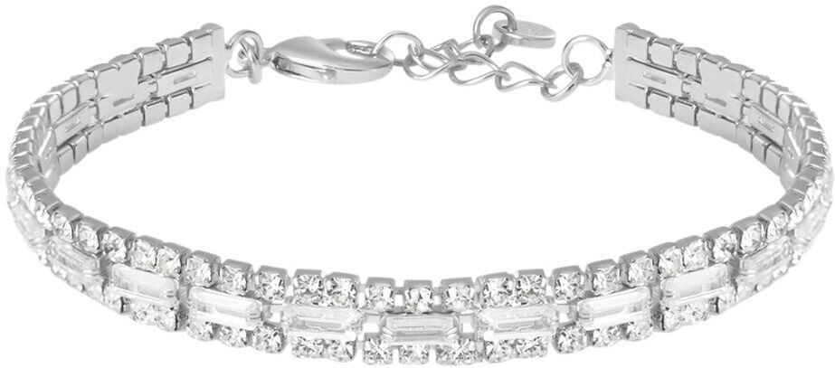 Stroili Bracciale Tennis Romantic Shine Metallo Cristallo Collezione: Romantic Shine Bianco