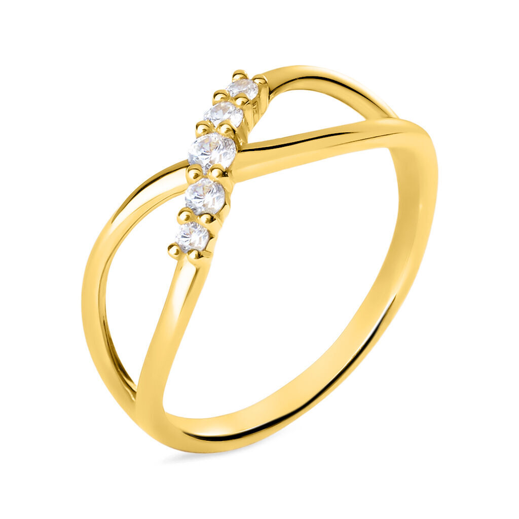 Stroili Anello Fantasia Claire Oro Giallo Cubic Zirconia Collezione: Claire - Misura 54 Oro Giallo