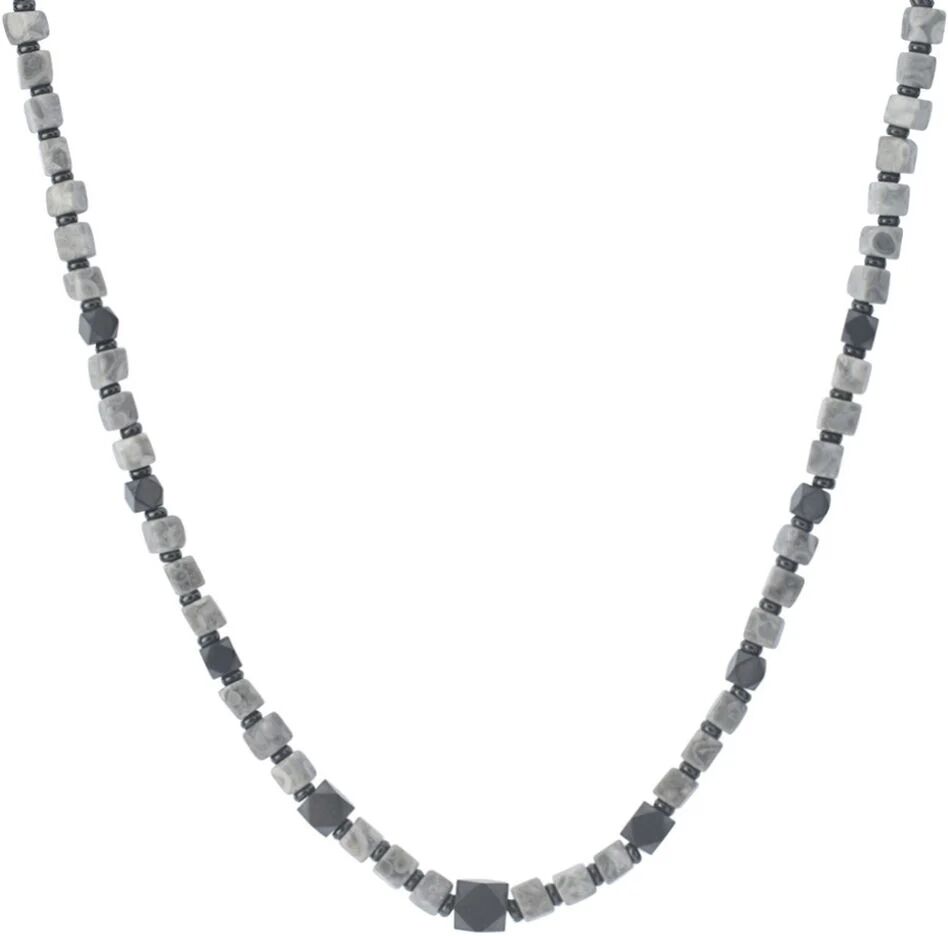 Stroili Collana Man Code Acciaio Antracite Labradorite Collezione: Man Code Antracite