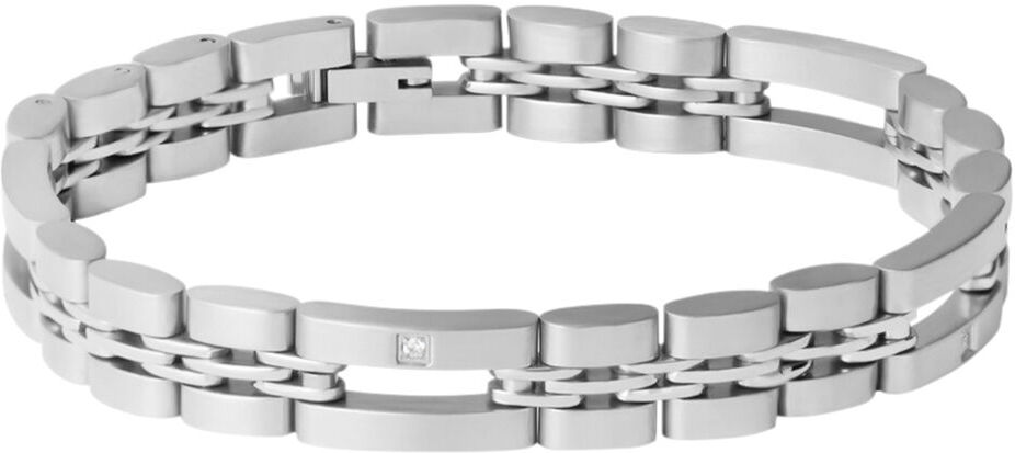 Stroili Bracciale Man Code Acciaio Cubic Zirconia Collezione: Man Code Bianco