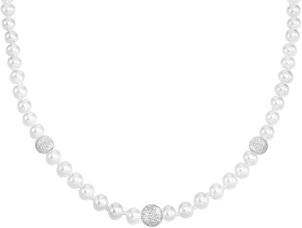 Stroili Collana Silver Pearls Argento Rodiato Perla sintentica Collezione: Silver Pearls Bianco