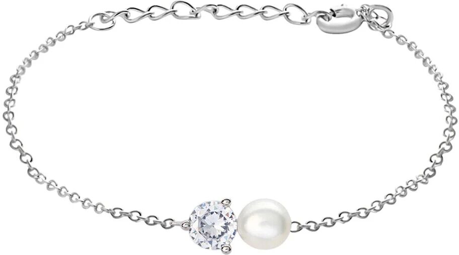 Stroili Bracciale Silver Pearls Argento Rodiato Perla sintetica Cubic Zirconia Collezione: Silver Pearls Bianco