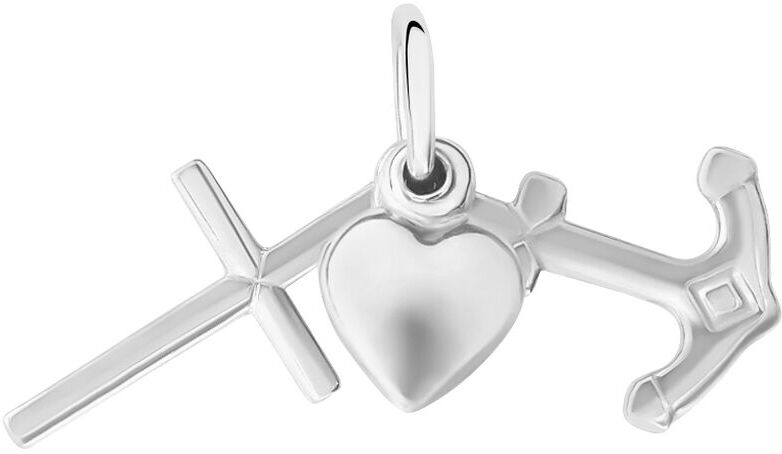 Stroili Pendente Fede Speranza Carità Silver Collection Argento Collezione: Silver Collection Bianco