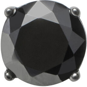 Stroili Mono Orecchino Lobo Punto Luce Gentleman Argento Nero Cubic Zirconia Collezione: Gentleman