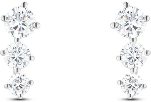 Stroili Orecchini Pendenti Trilogy Claire Oro Bianco Cubic Zirconia Collezione: Claire Oro Bianco