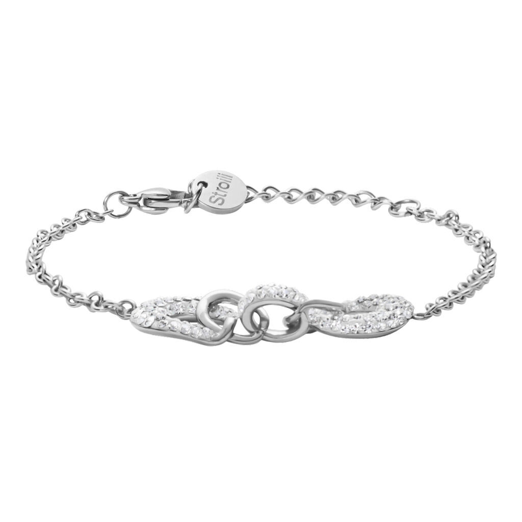 Stroili Bracciale Lady Phantasya Acciaio Cristallo Collezione: Lady Phantasya Bianco