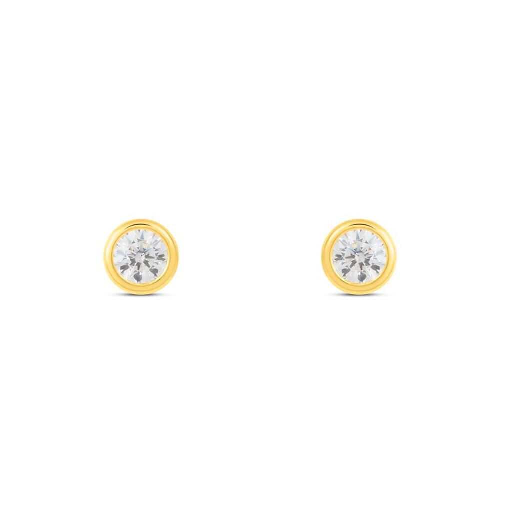 Stroili Orecchini Lobo Punto Luce Claire Oro Giallo Cubic Zirconia Collezione: Claire Oro Giallo