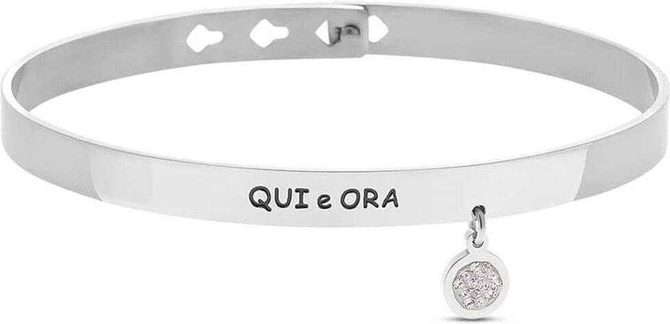 Stroili Bangle Lady Message Acciaio Cristallo Collezione: Lady Message Bianco