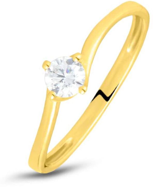 Stroili Anello Solitario Claire Oro Giallo Cubic Zirconia Collezione: Claire - Misura 49 Oro Giallo