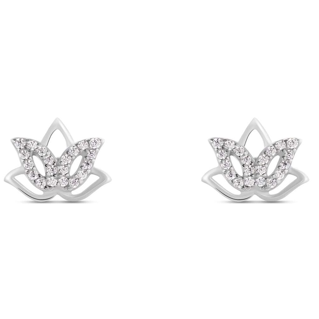 Stroili Orecchini Lobo Silver Moments Argento Rodiato Cubic Zirconia Collezione: Silver Moments Bianco