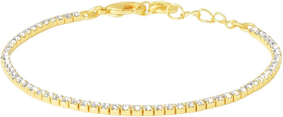 Stroili Bracciale Tennis Romantic Shine Metallo Dorato Cristallo Collezione: Romantic Shine Giallo