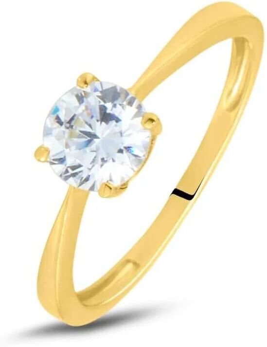 Stroili Anello Solitario Claire Oro Giallo Cubic Zirconia Collezione: Claire - Misura 56 Oro Giallo