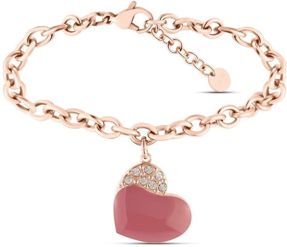 Stroili Bracciale Lady Sweet Acciaio Rosa Cristallo Collezione: Lady Sweet Rosa