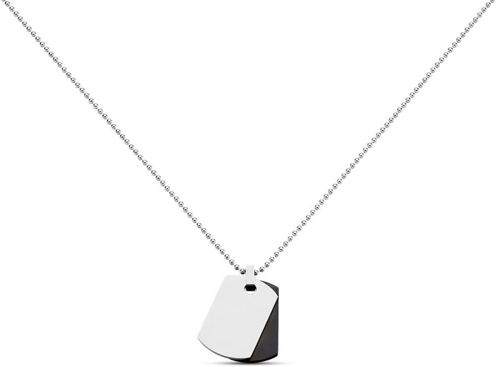 Stroili Collana Man Code Acciaio Bicolore Bianco / Nero Collezione: Man Code Bicolore Bianco / Nero