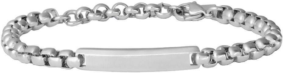 Stroili Bracciale Con Targhetta Man Code Acciaio Collezione: Man Code Bianco