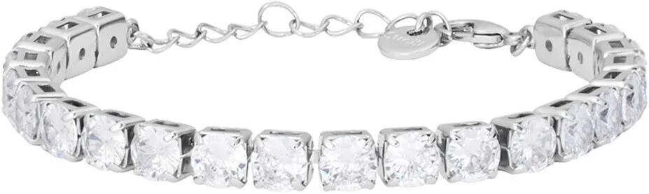 Stroili Bracciale Tennis Romantic Shine Metallo Cristallo Collezione: Romantic Shine Bianco