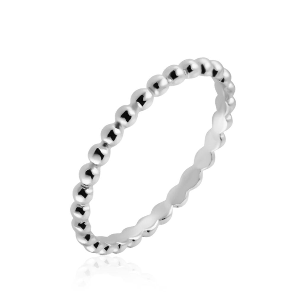 Stroili Anello Silver Collection Argento Rodiato Collezione: Silver Collection - Misura 54 Bianco