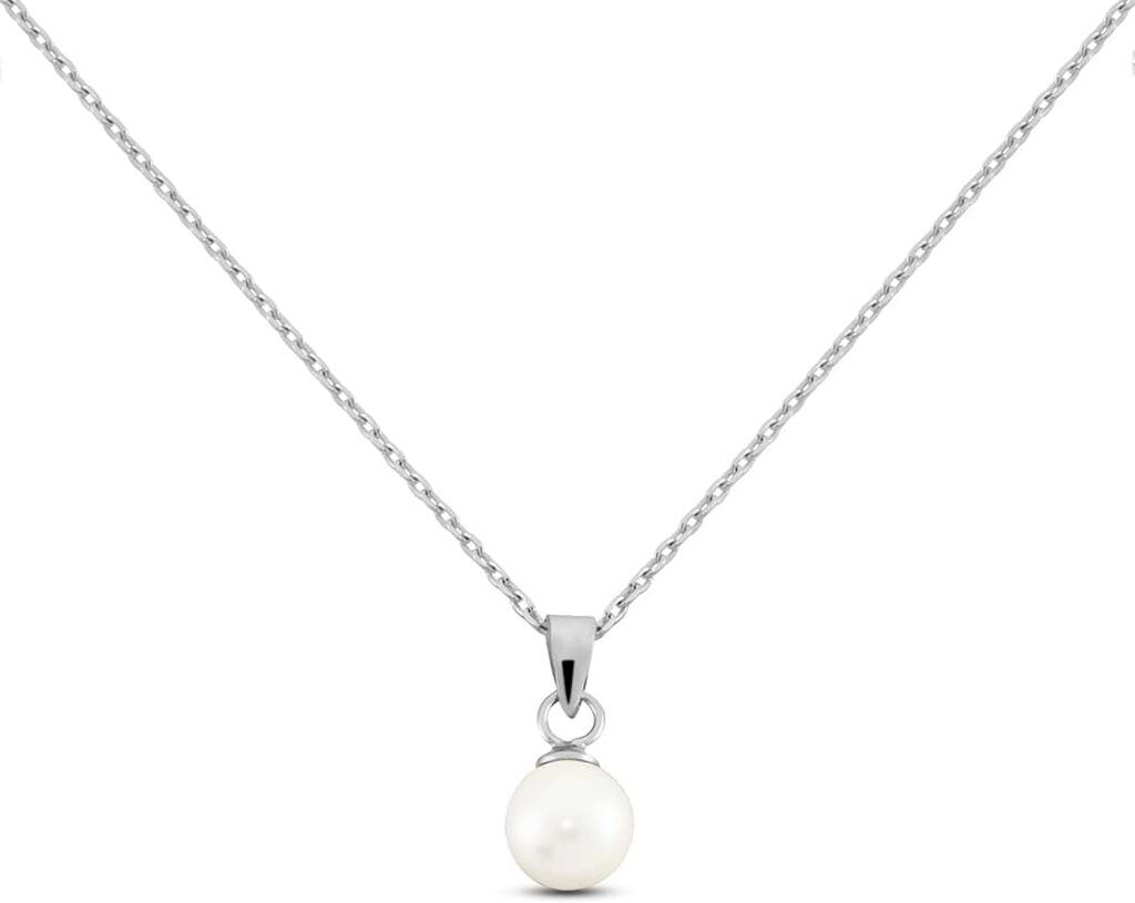 Stroili Collana Silver Pearls Argento Rodiato Perla sintentica Collezione: Silver Pearls Bianco