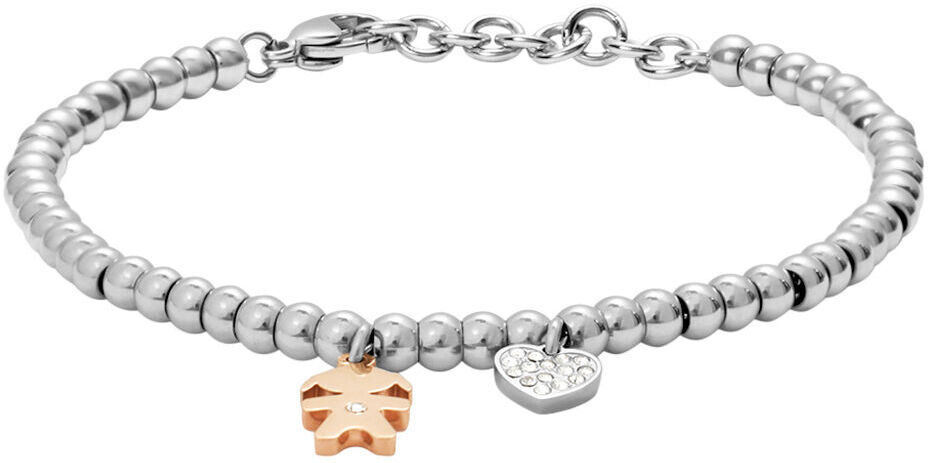 Stroili Bracciale Lady Chic Acciaio Bicolore Bianco / Rosa Cubic Zirconia Collezione: Lady Chic Bicolore Bianco / Rosa