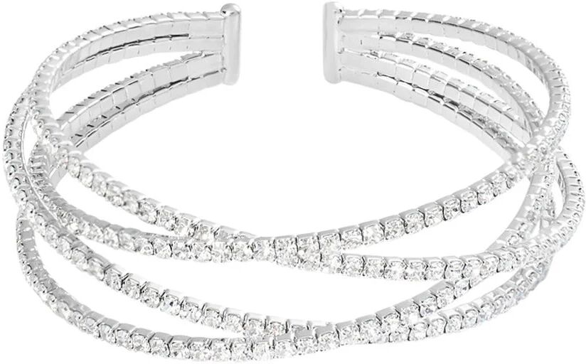 Stroili Bangle Romantic Shine Metallo Cristallo Collezione: Romantic Shine Bianco