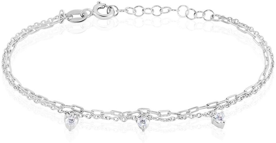 Stroili Bracciale Catena Silver Elegance Argento Rodiato Cubic Zirconia Collezione: Silver Elegance Bianco