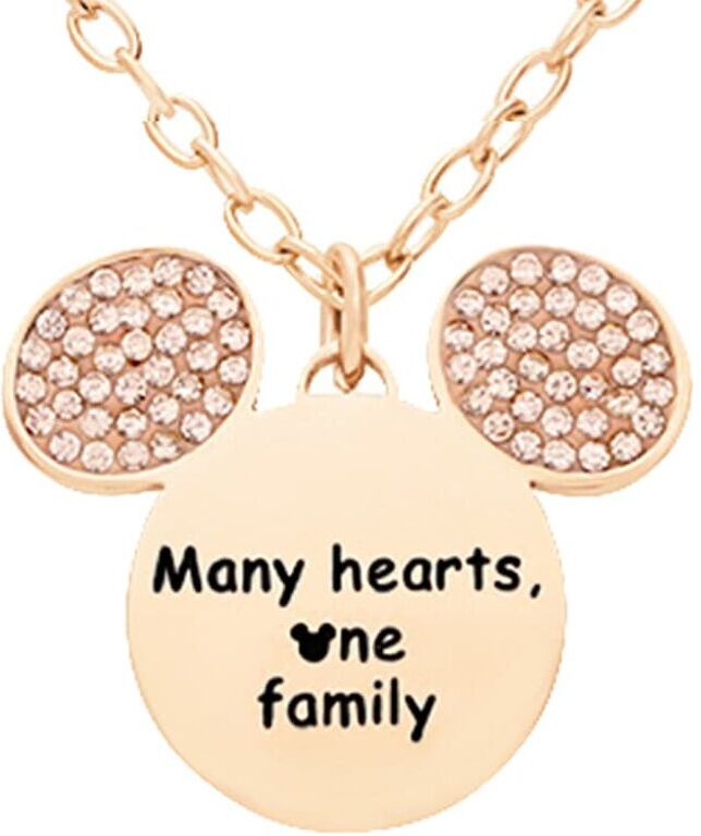 Stroili Collana Lady Message Acciaio Rosato Disney e Cristalli Collezione: Lady Message Rosa