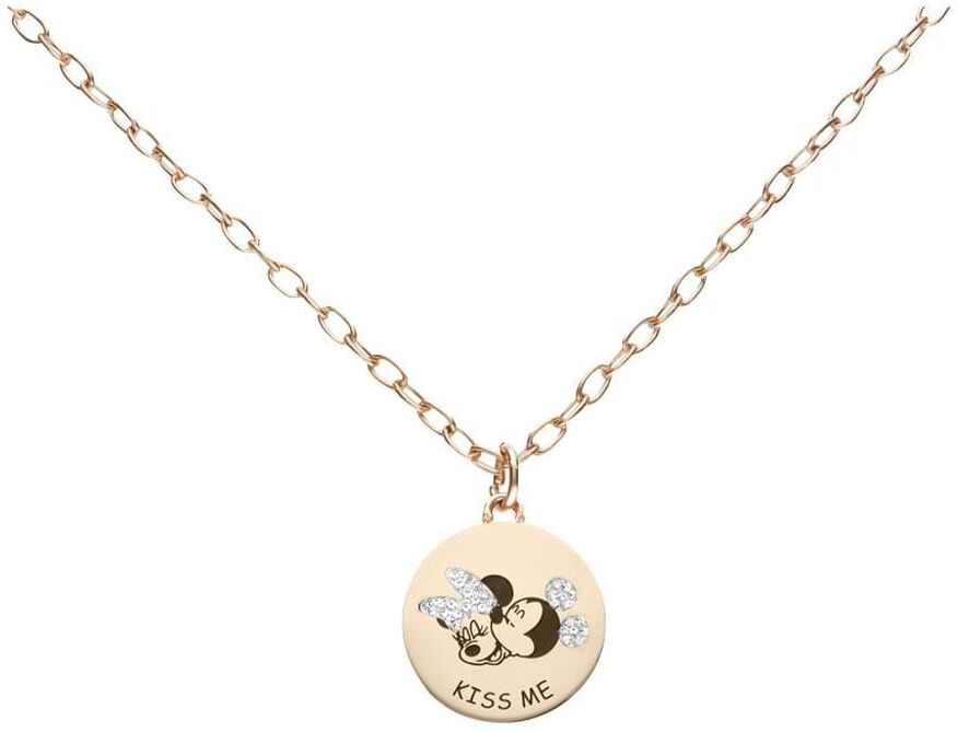 Stroili Collana Lady Message Acciaio Rosato Disney e Cristalli Collezione: Lady Message Rosa