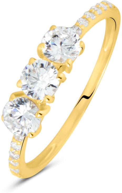 Stroili Anello Trilogy Claire Oro Giallo Cubic Zirconia Collezione: Claire - Misura 50 Oro Giallo