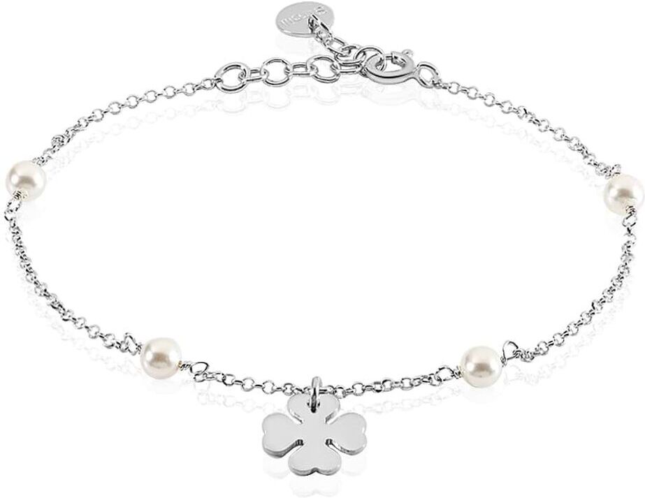 Stroili Bracciale Silver Pearls Argento Rodiato Perla sintentica Collezione: Silver Pearls Bianco