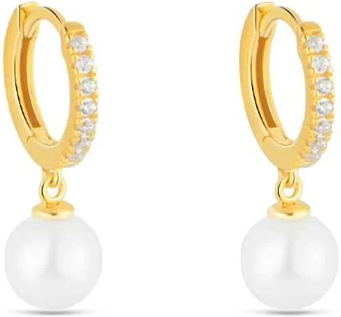 Stroili Orecchini A Cerchio Gabrielle Oro Giallo Perla D'Acqua Dolce Cubic Zirconia Collezione: Gabrielle Oro Giallo