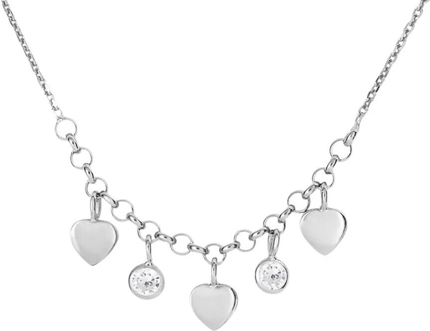 Stroili Collana Silver Collection Argento Rodiato Cubic Zirconia Collezione: Silver Collection Bianco