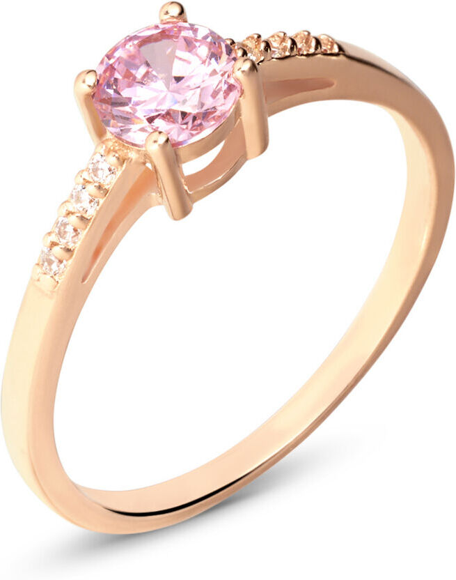 Stroili Anello Solitario Silver Rainbow Argento Rosa Cubic Zirconia Collezione: Silver Rainbow - Misura 54 Rosa