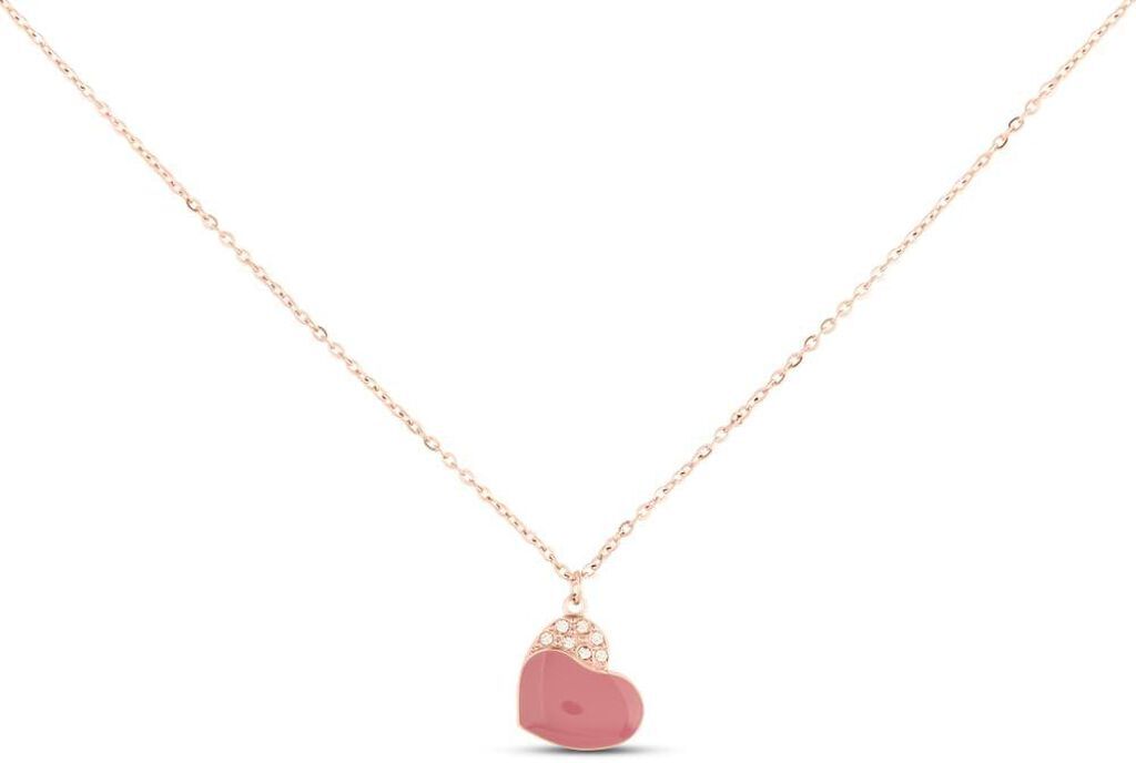 Stroili Collana Lady Sweet Acciaio Rosa Cristallo Collezione: Lady Sweet Rosa