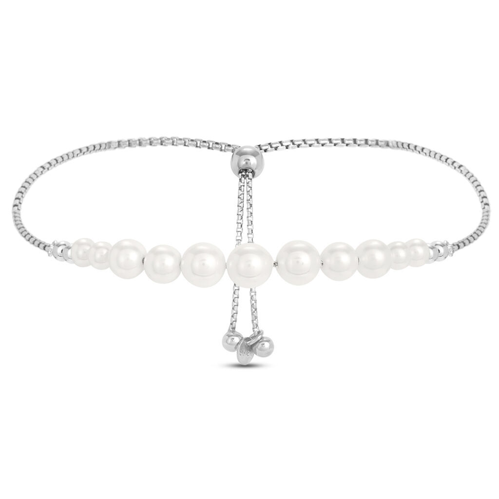 Stroili Bracciale Silver Pearls Argento Rodiato Perla sintentica Collezione: Silver Pearls Bianco