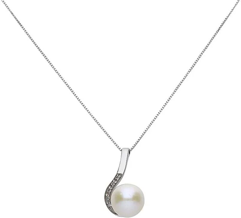 Stroili Collana Gold Pearls Oro Bianco Perla D'Acqua Dolce Diamante Collezione: Gold Pearls Oro Bianco