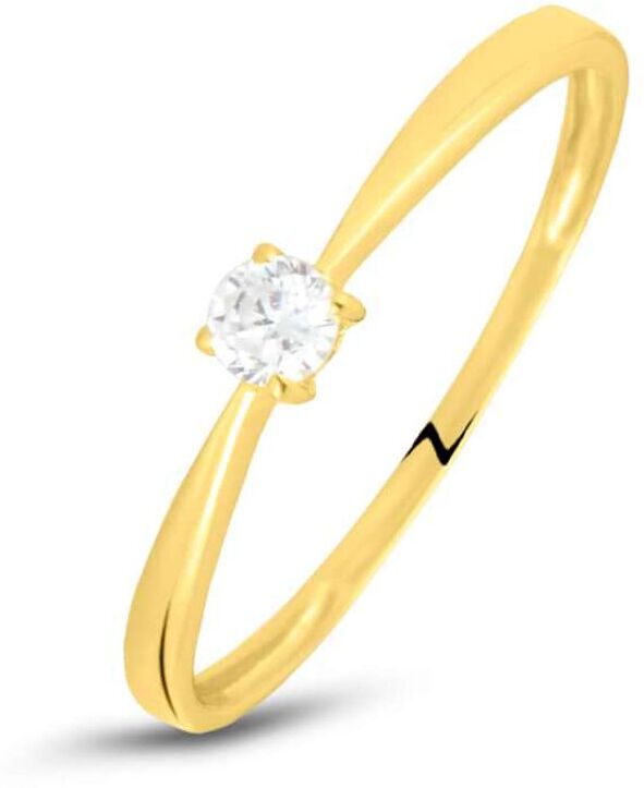 Stroili Anello Solitario Claire Oro Giallo Cubic Zirconia Collezione: Claire - Misura 52 Oro Giallo