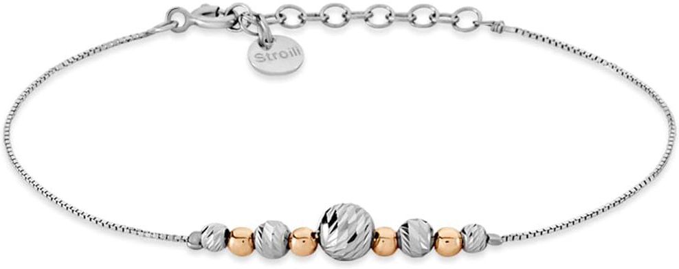 Stroili Bracciale Silver Collection Argento Bicolore Bianco / Rosa Collezione: Silver Collection Bicolore Bianco / Rosa