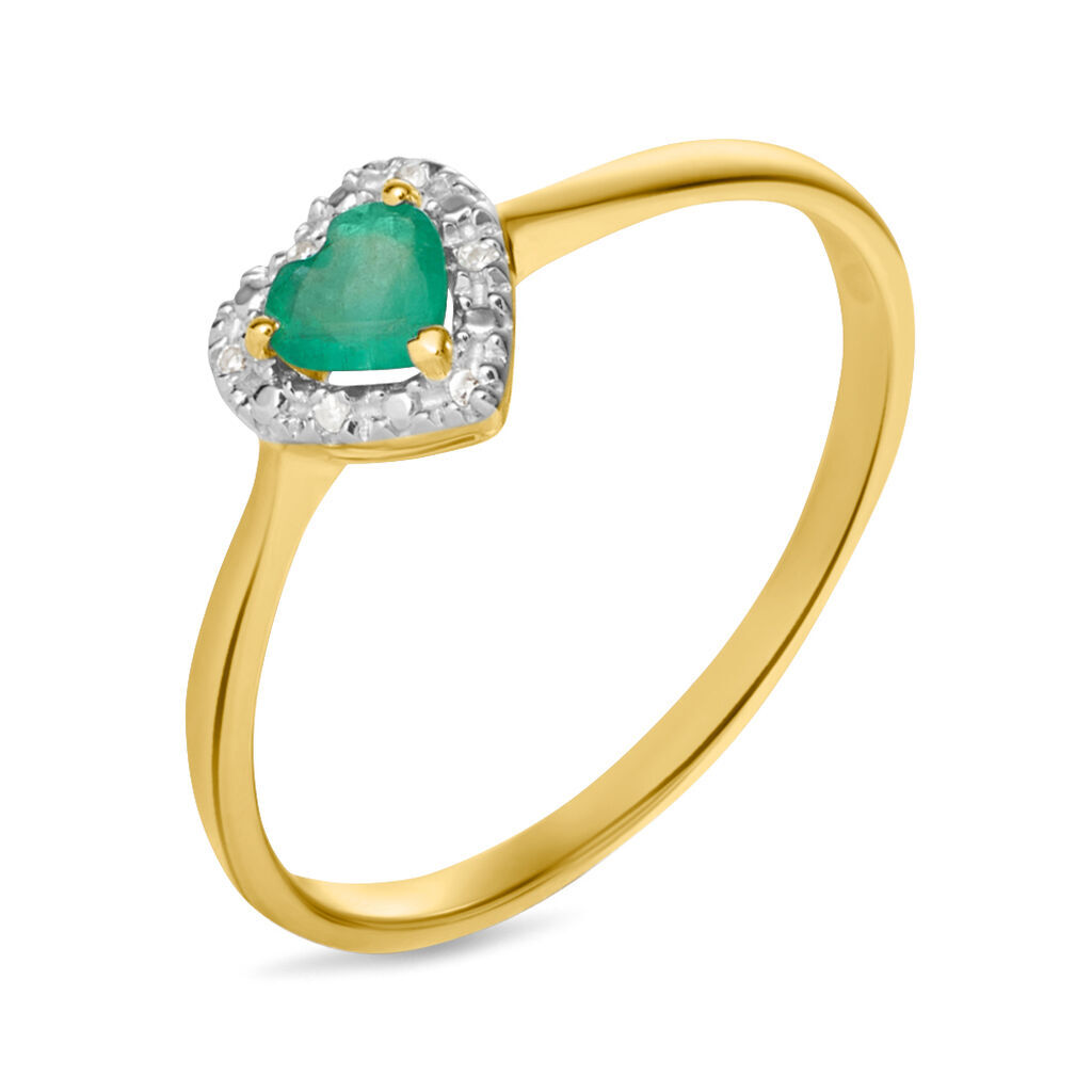 Stroili Anello Solitario Charlotte Oro Giallo Smeraldo Diamante Collezione: Charlotte - Misura 50 Oro Giallo