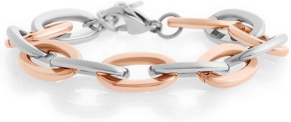 Stroili Bracciale Lady Code Acciaio Bicolore Bianco / Rosa Collezione: Lady Code Bicolore Bianco / Rosa