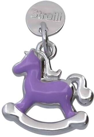 Stroili Charm cavallino a dondolo in argento rodiato e smalto Collezione: Love Beats Viola