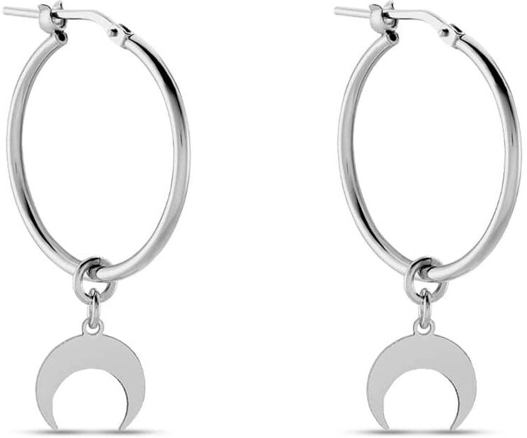 Stroili Orecchini A Cerchio Silver Collection Argento Rodiato Collezione: Silver Collection Bianco